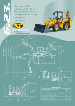 Koparko-ładowarki Venieri 6.23 B