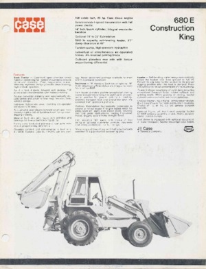 Koparko-ładowarki Case 680 E