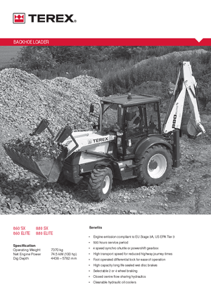 Koparko-ładowarki Terex 880 SX