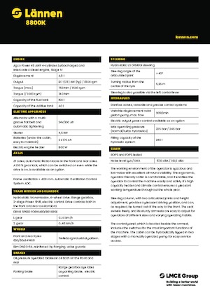 Koparko-ładowarki Lännen 8800K