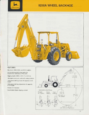 Koparko-ładowarki John Deere Construction 9250 A