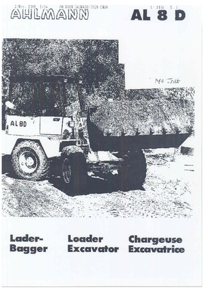 Koparko-ładowarki Ahlmann AL 8 D