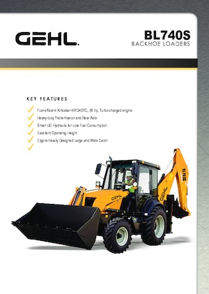 Koparko-ładowarki Gehl BL 740S