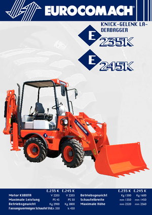 Koparko-ładowarki Eurocomach E 235 K