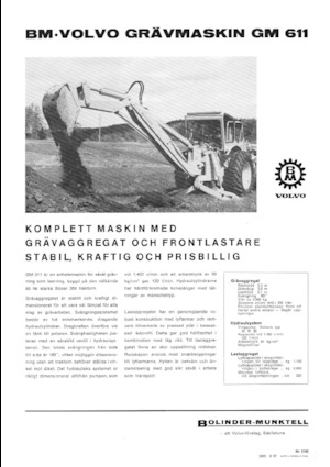 Koparko-ładowarki Volvo GM 611