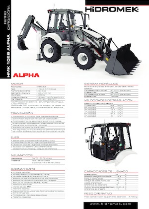 Koparko-ładowarki Hidromek HMK 102 B Alpha