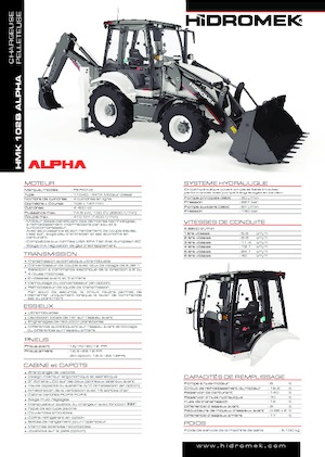 Koparko-ładowarki Hidromek HMK 102 B Alpha