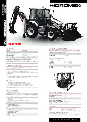 Koparko-ładowarki Hidromek HMK 102 B Supra