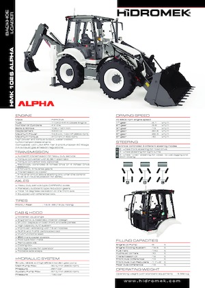 Koparko-ładowarki Hidromek HMK 102 S Alpha