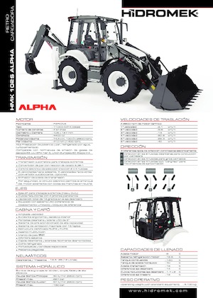 Koparko-ładowarki Hidromek HMK 102 S Alpha