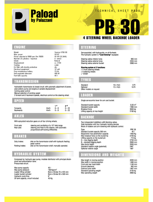 Koparko-ładowarki Palazzani PB 30