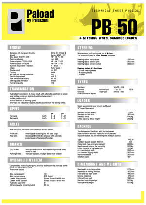 Koparko-ładowarki Palazzani PB 50.2