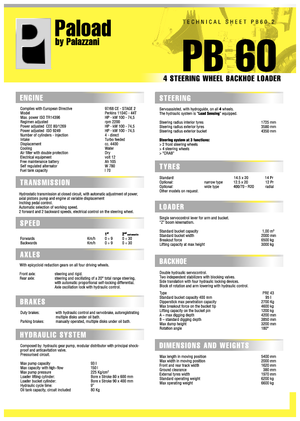 Koparko-ładowarki Palazzani PV 60.2