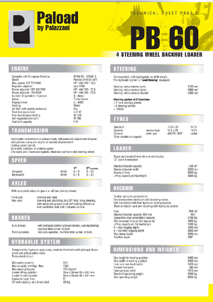 Koparko-ładowarki Palazzani PB 60