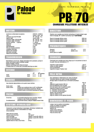 Koparko-ładowarki Palazzani PB 70