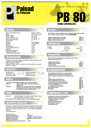 Koparko-ładowarki Palazzani PB 80.3