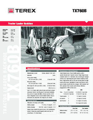 Koparko-ładowarki Terex TX760 B