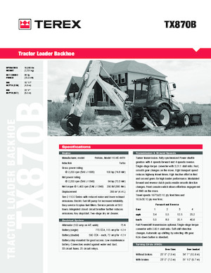 Koparko-ładowarki Terex TX870B
