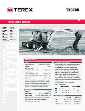 Koparko-ładowarki Terex TX970B