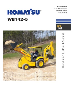 Koparko-ładowarki Komatsu WB 142-5