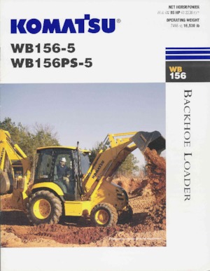 Koparko-ładowarki Komatsu WB 156 PS-5