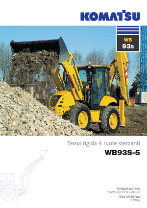 Koparko-ładowarki Komatsu WB93S-5E0