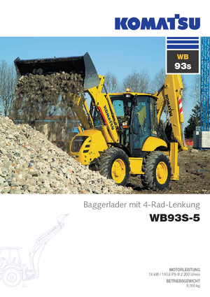 Koparko-ładowarki Komatsu WB93S-5E0