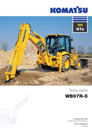 Koparko-ładowarki Komatsu WB97R-5E0