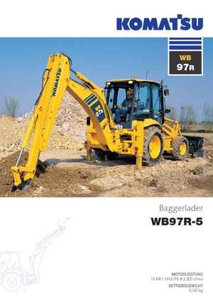 Koparko-ładowarki Komatsu WB97R-5E0