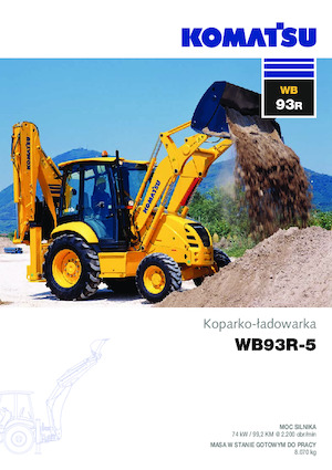Koparko-ładowarki Komatsu WB93R-5 
