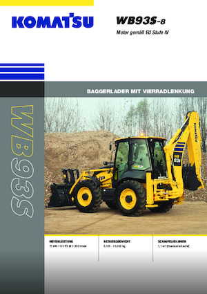 Koparko-ładowarki Komatsu WB93S-8