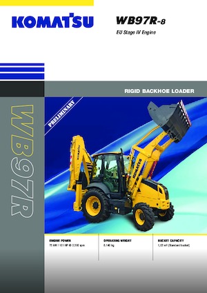 Koparko-ładowarki Komatsu WB97R-8E0