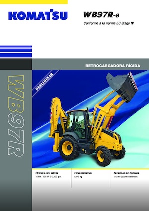 Koparko-ładowarki Komatsu WB97R-8E0