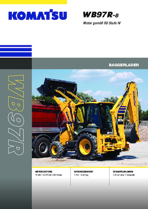 Koparko-ładowarki Komatsu WB97R-8E0