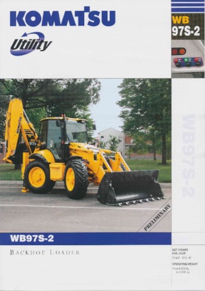 Koparko-ładowarki Komatsu WB97S-2