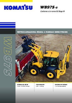 Koparko-ładowarki Komatsu WB97S-8E0