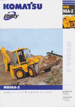 Koparko-ładowarki Komatsu WB98A-2