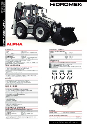 Koparko-ładowarki Hidromek HMK 102 B