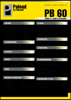 Koparko-ładowarki Palazzani PB 60