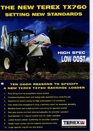 Koparko-ładowarki Terex TX 760