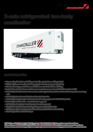 Naczepy skrzyniowe Schwarzmüller 3-axle refrigerated box-body semitrailer