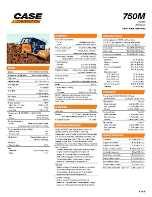 Buldożery Case 750M