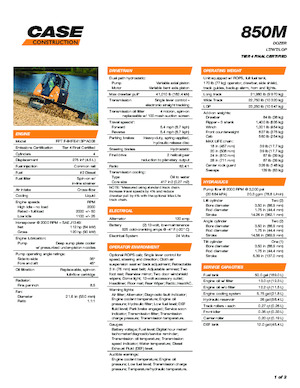 Buldożery Case 850M