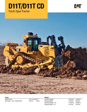 Buldożery Caterpillar D11T