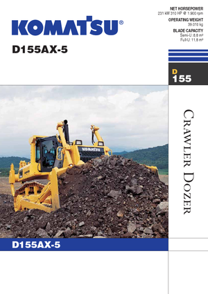Buldożery Komatsu D155AX-5B