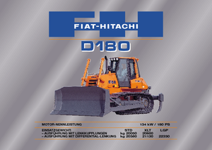 Buldożery Fiat-Hitachi D 180 LGP