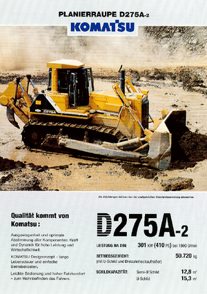 Buldożery Komatsu D275A-2