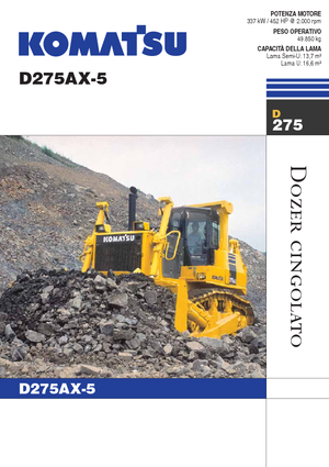 Buldożery Komatsu D275AX-5E0