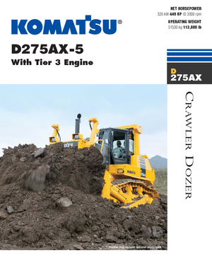 Buldożery Komatsu D275AX-5E0