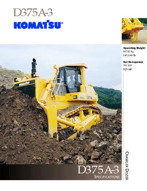 Buldożery Komatsu D375A-3